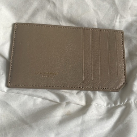 Yves Saint Laurent Lambskin Monogram Loulou Puffer Pouch Clutch Dark Beige - Picture 10 of 16